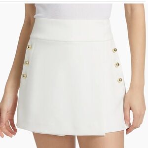 Derek Lam Dulcie Button White Skort NWT